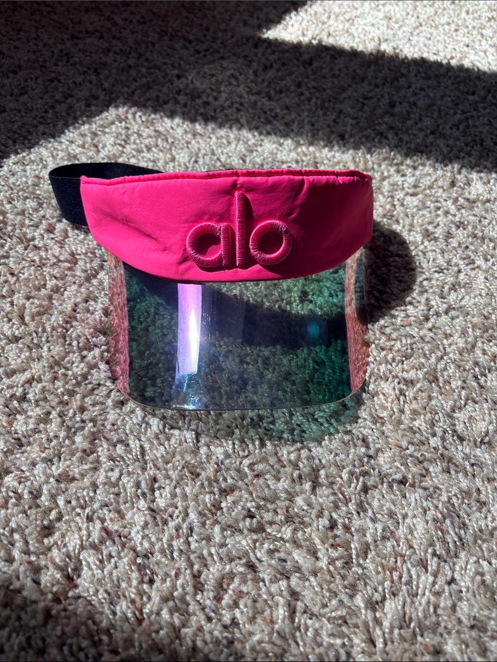 ALO Yoga Pink Mirrored Visor - Picture 1 of 5